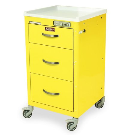 HARLOFF MSeries Short Infection Control Cart Mini Line M3DS1824E03